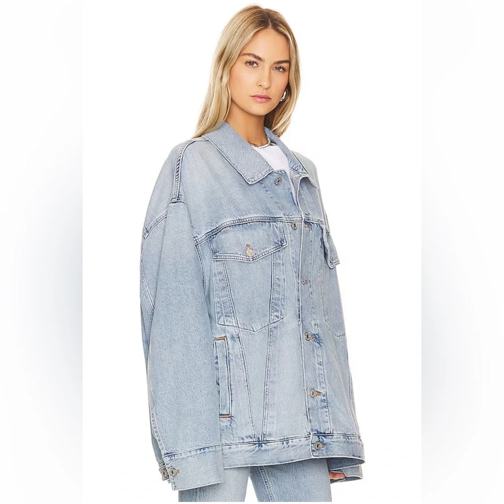 Agolde Wayne Oversized Denim Jacket NWT - Picture 3 of 10